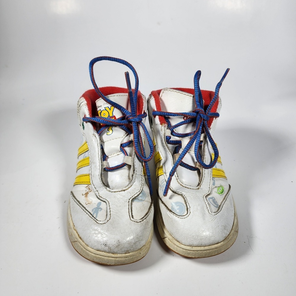 Adidas Toy Story Shoes High Top Youth Size 7 Toy Story Collaboration Woody Buzz - Picture 5 of 9